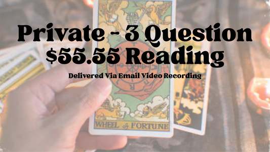Private In-Depth Read (3 Questions) Private Reading Via Email